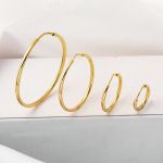 Altın Halka Küpe 14 Ayar 1,5 cm. Çaplı resmi