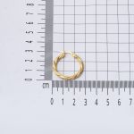 İzmir Halka Altın Küpe 14 Ayar 3 cm. Çaplı resmi
