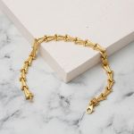 Nehir 14 Ayar Altın Modern Bileklik resmi