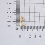 Lettera C Harfi 14 Ayar Altın Zincirsiz Kolye resmi