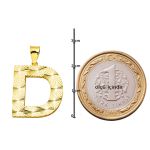 D Harfi 3 Boyutlu Altın Kolye resmi