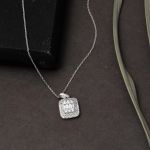 14 Ayar Beyaz Altın Baget Set resmi