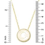 Türk Bayrağı Ayyıldız 14 Ayar Altın Kolye resmi