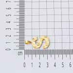 14 Ayar Altın İşlemeli S Harf Kolye Ucu resmi