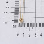 Taşlı G Harfli Minimal Harf Altın Kolye