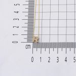 Taşlı R Harfli Minimal Harf Kolye Altın resmi