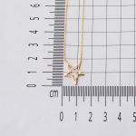 Baget Yıldız Tasarımlı Altın Kolye