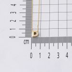 D Harfi 14 Ayar Altın Taşsız Minimal Harf Kolye resmi