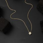 Kare Model Tektaşlı 14 Ayar Altın Set Takımı resmi