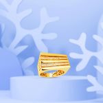 Asimetrik Tasarım 14 Ayar Fantezi Altın Yüzük resmi