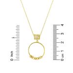 Dorikalı Halka Altın Kolye 14 Ayar resmi