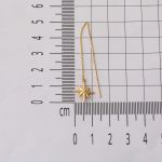 14 Ayar Kuzey Yıldızı Sallantı Altın Küpe resmi