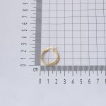 14 Ayar 2,5 cm. Çaplı İkili Halka Küpe Altın resmi