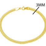 Örme Zincirli 14 Ayar Altın Bileklik resmi