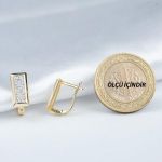 Sonsuzluklu 14 Ayar Altın Küpe