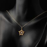 Modern Tasarım Yıldız Kolye Altın resmi