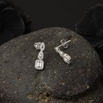 Starlight Baget Taşlı Beyaz Altın Set