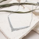 Minimal Tasarım 14 Ayar Beyaz Altın Nişan Seti resmi