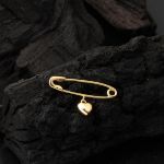 Kalpli Altın Çocuk İğnesi