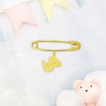 Filli Altın Çengelli Bebek İğnesi