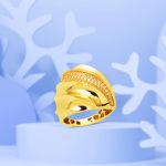 Kıvrımlı Fantezi 14 Ayar Kadın Altın Yüzük