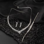 Damlalar 14 Ayar Beyaz Altın Set