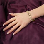 Kare Kilitli Tasarım Gurmet 14 Ayar Bileklik