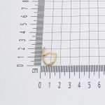 Lita Tasarım 14 Ayar İki Renkli Altın Küpe resmi