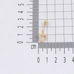 Kalp 14 Ayar Altın Kadın Göbek Piercing resmi