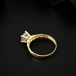 Sonsuzluklu 14 Ayar Tektaş Altın Yüzük  resmi