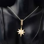 Kuzey Yıldızı Charm Kolye Ucu 14 Ayar resmi
