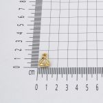 Temu Çivili Tasarım 14 Ayar Bayan Küpe resmi