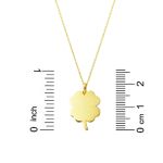 Yonca İsim Yazılabilen Altın Kolye