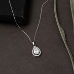 Damla Bagetli Beyaz Altın 3'lü Set