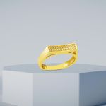 Suyolu Taşlı 14 Ayar Altın Yüzük resmi