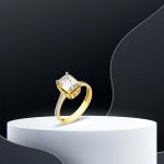 Baget Taşlı 14 Ayar Altın Yüzük