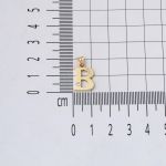 Lettera B Harfi 14 Ayar Altın Kolye Ucu resmi