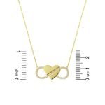 Sonsuzluk Kalpli Zincirli Altın Kolye