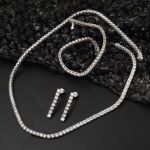 Beyaz Altın Üçlü 14 Ayar Su Yolu Set resmi