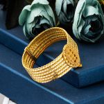 Burgulu İnsta Kelepçe Altın Bilezik