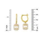 Baget 14 Ayar Altın Sarkıt Küpe resmi