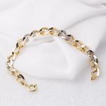 2 Renkli Halkalı Altın Bileklik