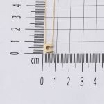 C Harfi Taşsız Minimal Harf Altın Kolye 14 Ayar resmi