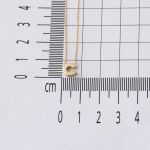 C Harfi Taşsız Minimal Harf Altın Kolye 14 Ayar