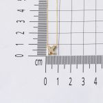 Taşlı K Harfli Minimal Harf Altın Kolye resmi