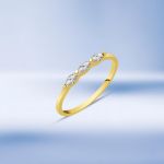 14 Ayar Kedi Gözü Taşlı Altın Yüzük resmi