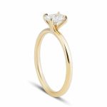 0,50 Karat Mossanite Oval Kesim Tektaş Yüzük