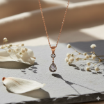 0,17 ct Pırlanta & 0,20 ct Elmaslı Damla Kolye resmi