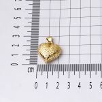 Kalemli 14 Ayar Altın Kalp Kolye resmi