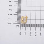 Yarımay Klipsli Altın Küpe